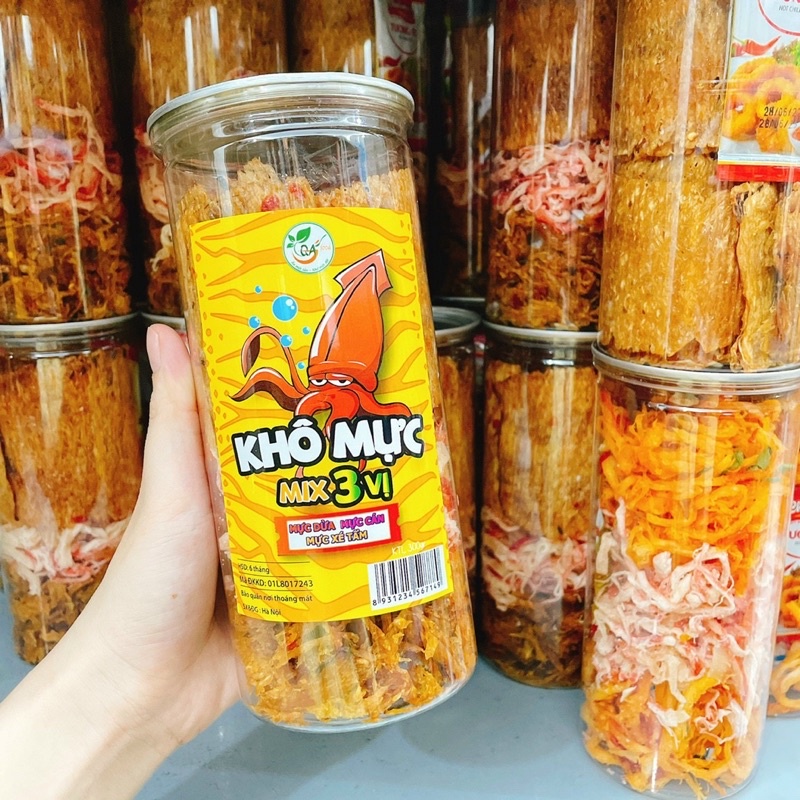 KHÔ MỰC MIX 3 VỊ - 300Gr