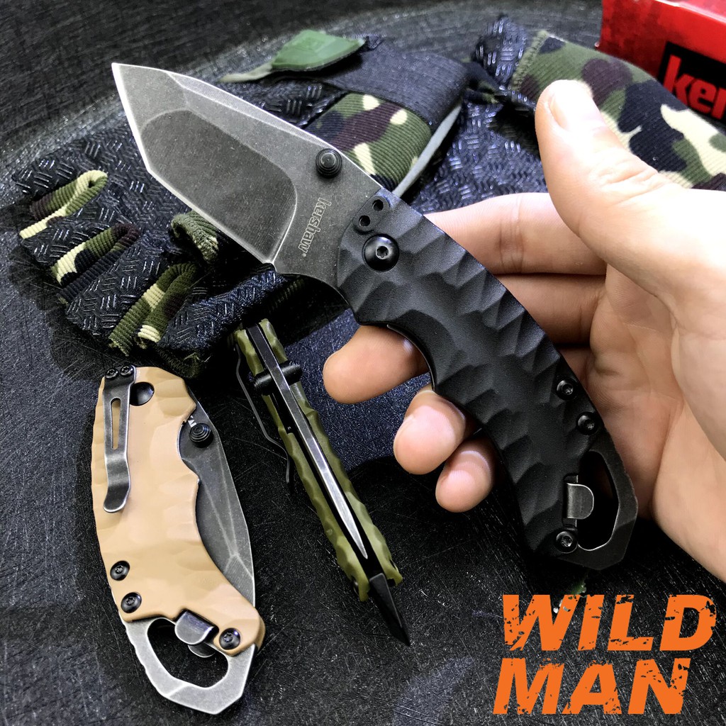 Dao gấp kershaw 8750 phượt du lịch bụi sinh tồn dã ngoại EDC