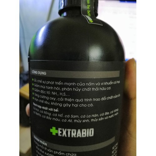 Vi Sinh Làm Trong Nước Bể Cá Cảnh Extra Bio chai dung tích 125mL - EXTRABIO
