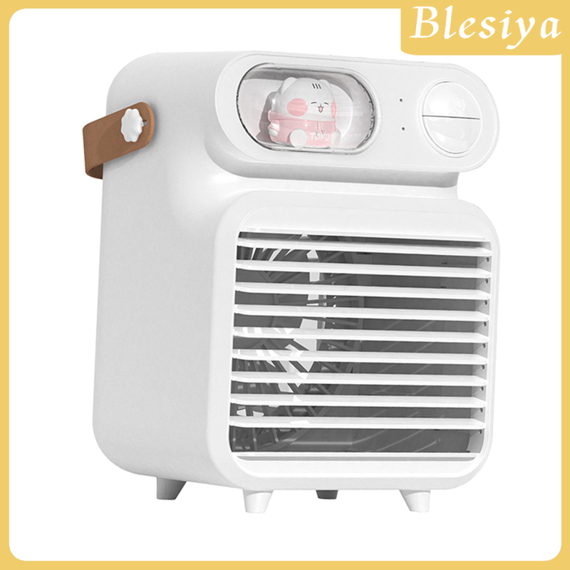 [BLESIYA]3-in-1 Portable Air Conditioner Fan with 3 Wind Speeds with 150ml Water Tank 4000mAh with LED Night Light for Room Indoor