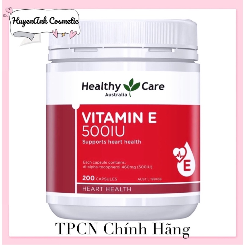 Viên Uống Vitamin E 500 IU Healthy care