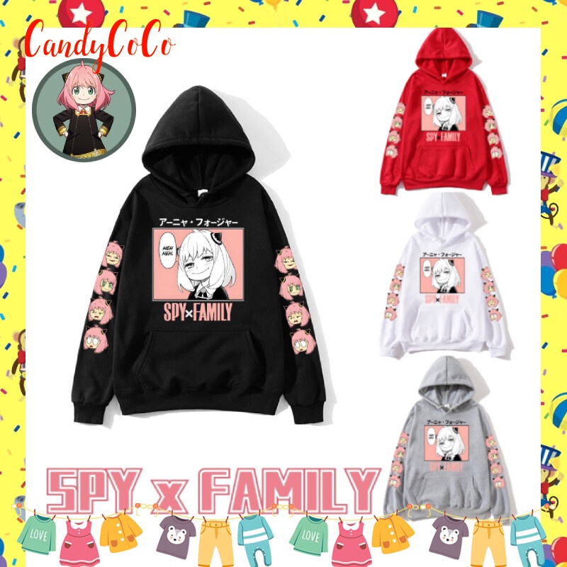 Spy X Họ Anya Lid Yor Forge Anime Cosplay Trang Phục Nam Áo Khoác Cặp Đôi Dạo Phố Nữ Thể Thao Top Dài Tay