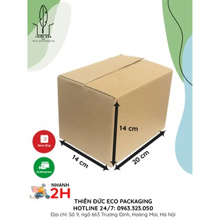 COMBO 20 THÙNG CARTON 20x15x15 hoặc 20x14x14 CM GIÁ RẺ - BAO BÌ XANH THÙNG GIẤY dùng đóng sách truyện, linh kiện
