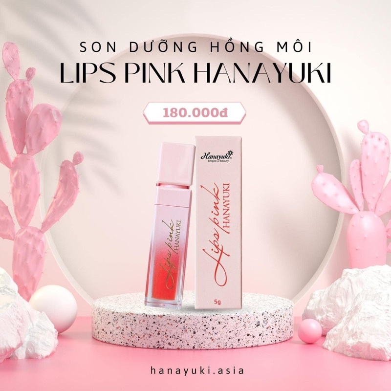 Son dưỡng hồng môi Lips Pink Hanayuki Chính Hãng