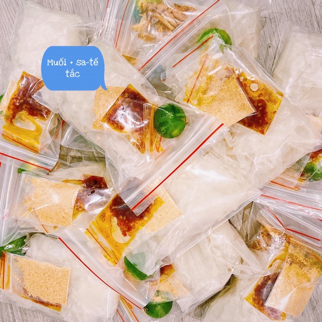 Bánh tráng phơi sương muối nhuyễn nhà làm + topping