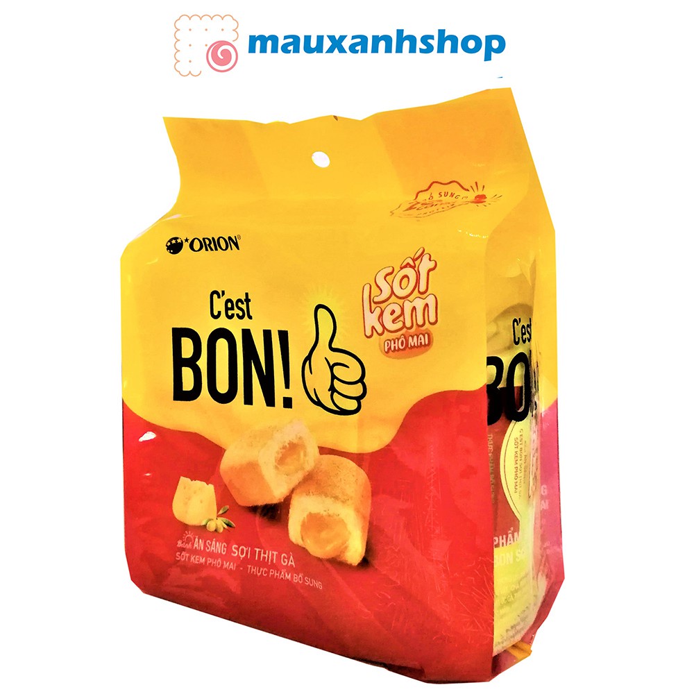 Bánh bông lan sợi thịt gà Orion C'est Bon gói 85g (5 bánh)