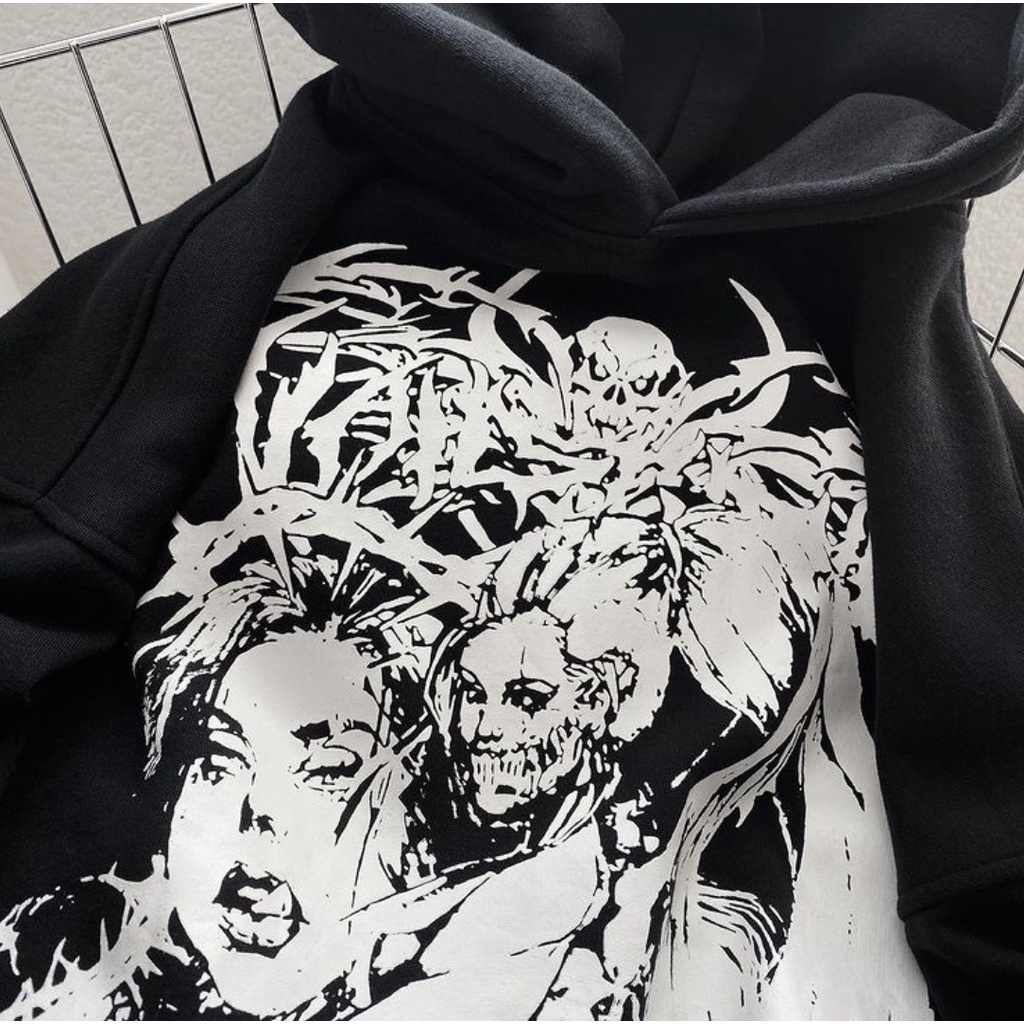 Áo nỉ hoodies mũ 2 lớp in hình Rồng cực ngầu