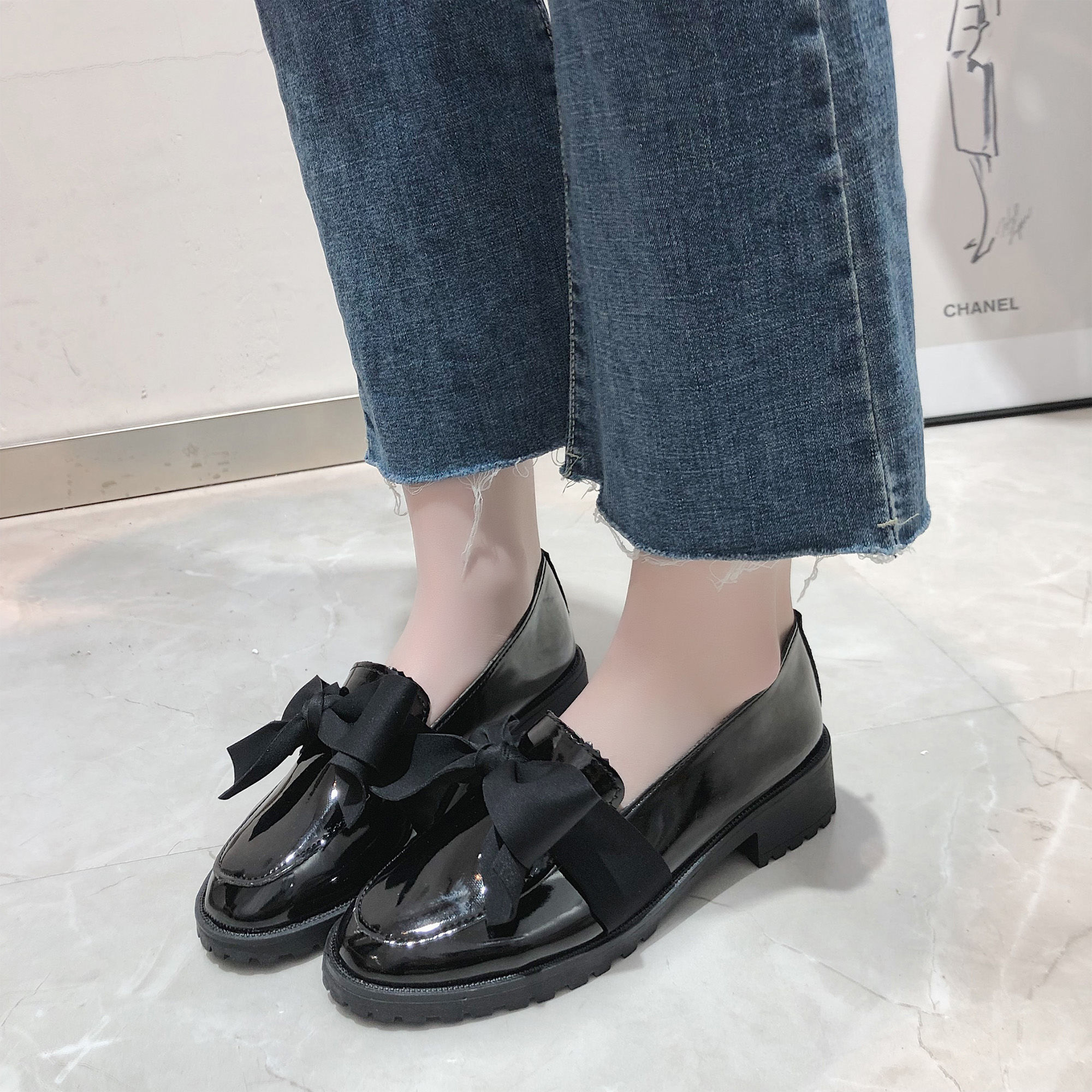 Giày Búp Bê Đế Bằng Mũi Tròn Màu Trơn Phong Cách Hàn Quốc Cá Tính Cho Nữ | BigBuy360 - bigbuy360.vn