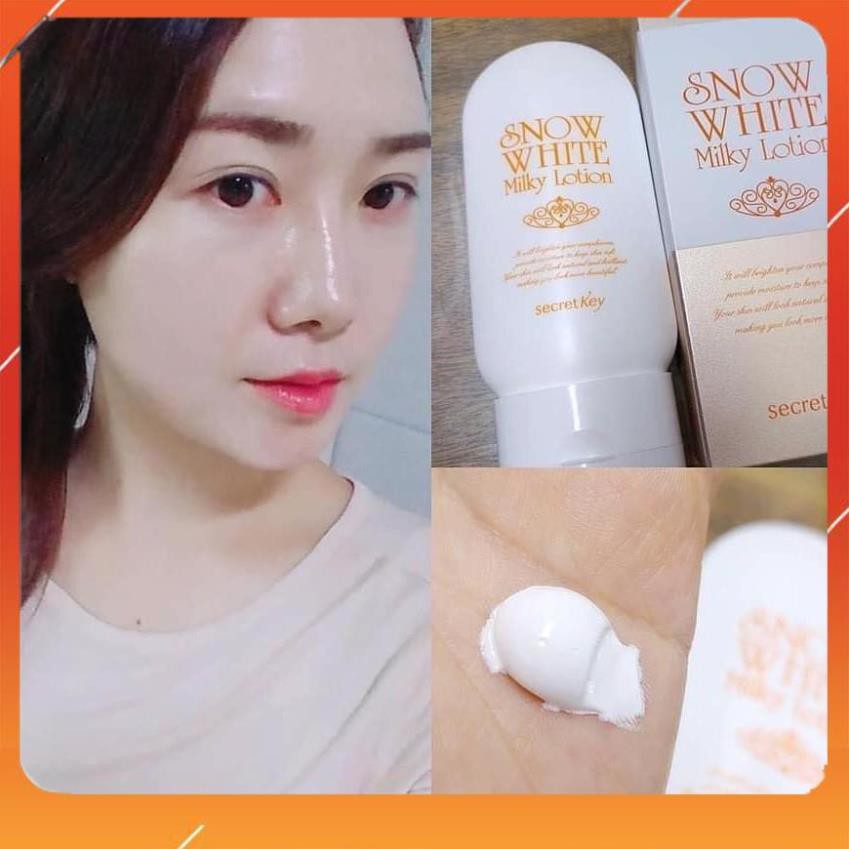 [Freeship99] Sữa dưỡng thể dưỡng trắng Secret Key Snow White Milky Lotion 120g