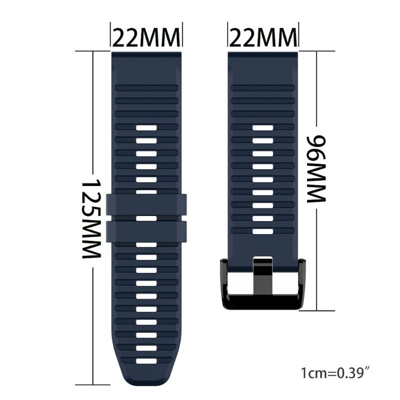 Dây Đeo Đồng Hồ Thể Thao Bằng Silicone 22mm Cho Gar-Min Fenix6 / 5 / 5plus / Forerunner 935 / Approach S60