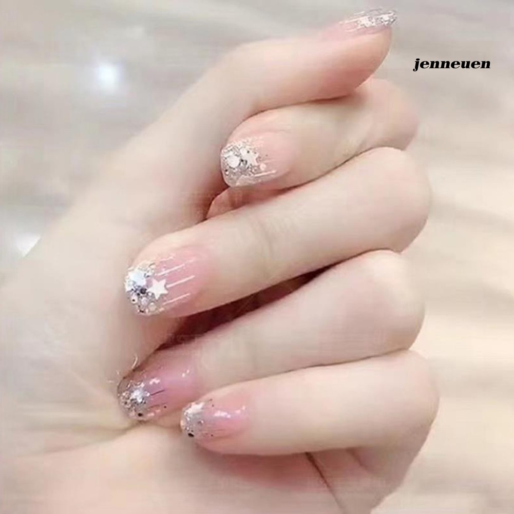 Hộp phụ kiện trang trí móng tay nghệ thuật hình mặt trăng/ ngôi sao/ trái tim thời trang