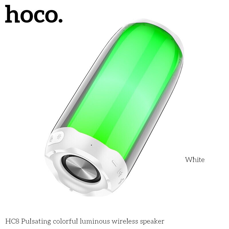 Loa bluetooth Hoco HC8 có đèn led V5.0 hỗ trợ FM thẻ nhớ TF USB TWS AUX3.5