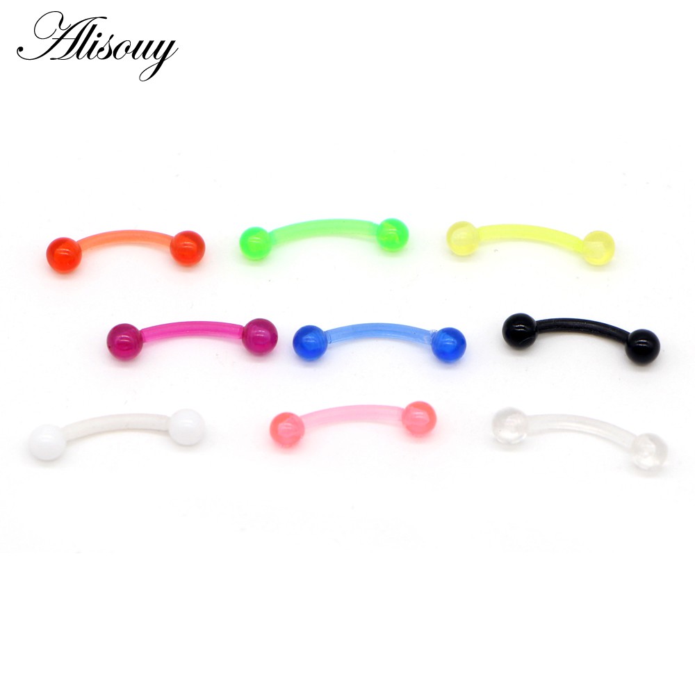 Alisouy 1 Khuyên Xỏ Mũi / Tai / Môi / Tai / Cơ Thể Bằng acrylic Phong Cách punk