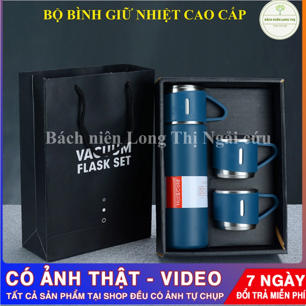 (Bộ 3 món) Bình giữ nhiệt trà giữ ấm được 10 tiếng, ấm áp cả ngày