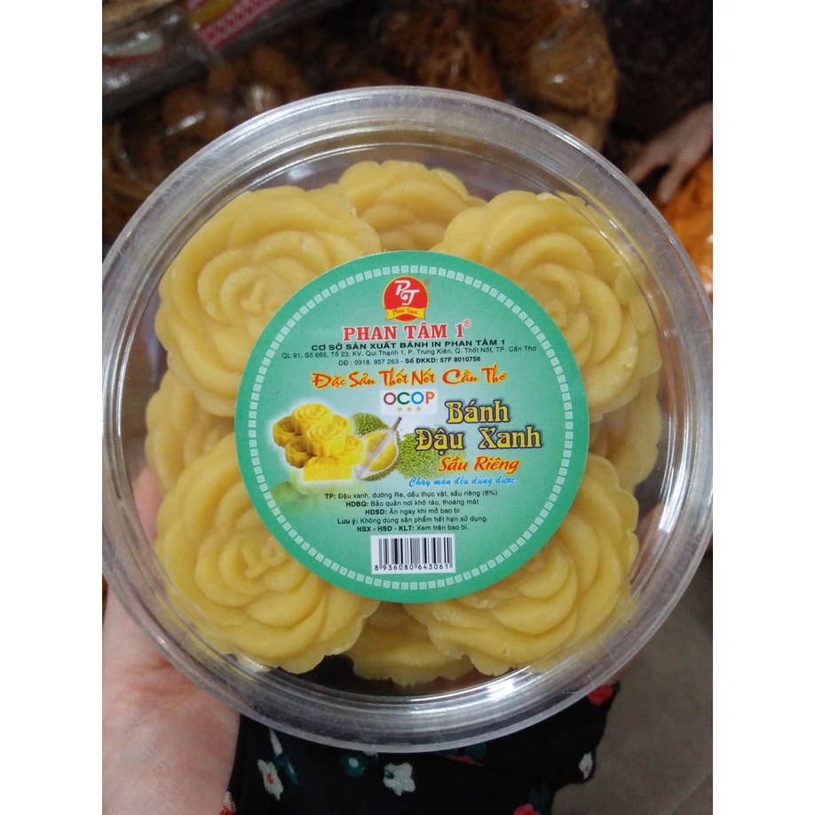 BÁNH ĐẬU XANH SẦU RIÊNG PHAN TÂM - hộp 240gr