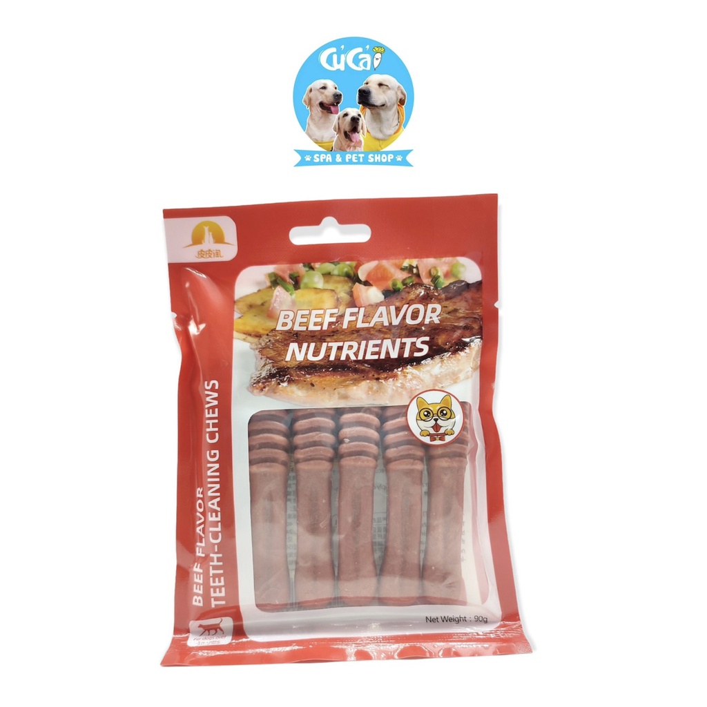 Xương gặm bàn chải sạch răng 90g cho chó, xương cho chó gặm giúp chắc khỏe răng và bổ sung canxi - Củ Cải Pet Shop