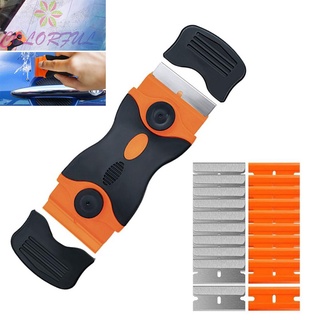 Scraper Tool Tint Vinyl Blade Clean Ergonomic handle Glass Razor Window