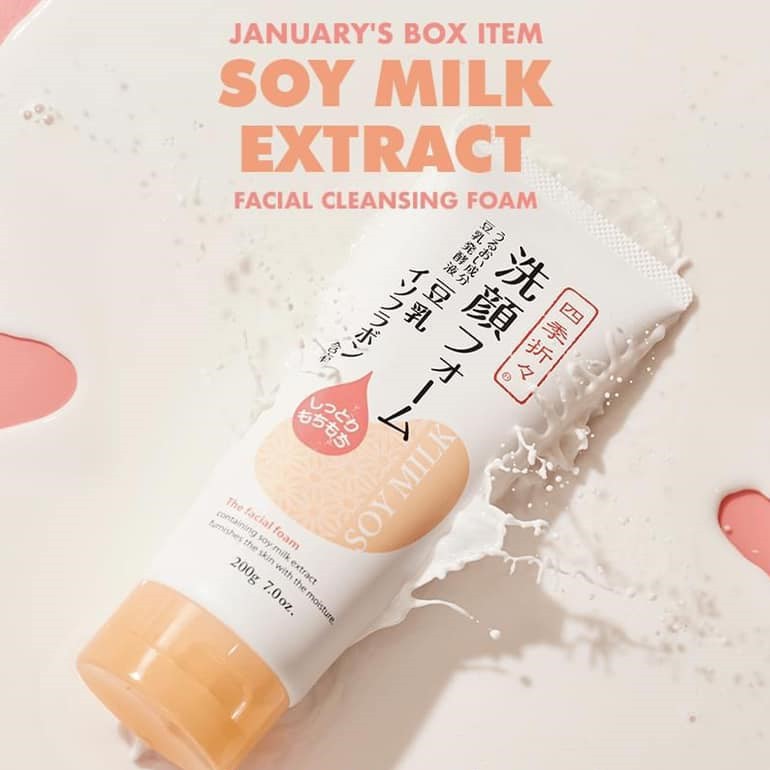 Sữa Rửa Mặt Đậu Nành Dưỡng Ẩm  Soy Milk The Facial Foam Nhật Bản - Tuýp 200g