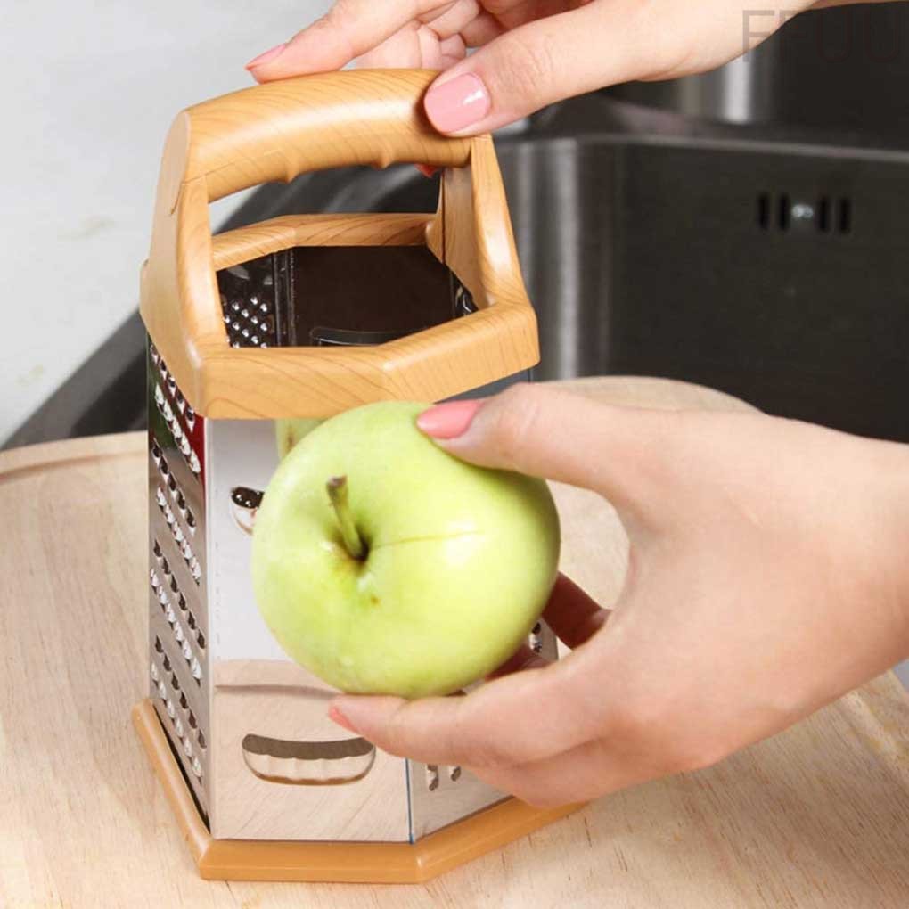 Dụng cụ bào rau củ / phô mai 6 mặt bằng thép không gỉ