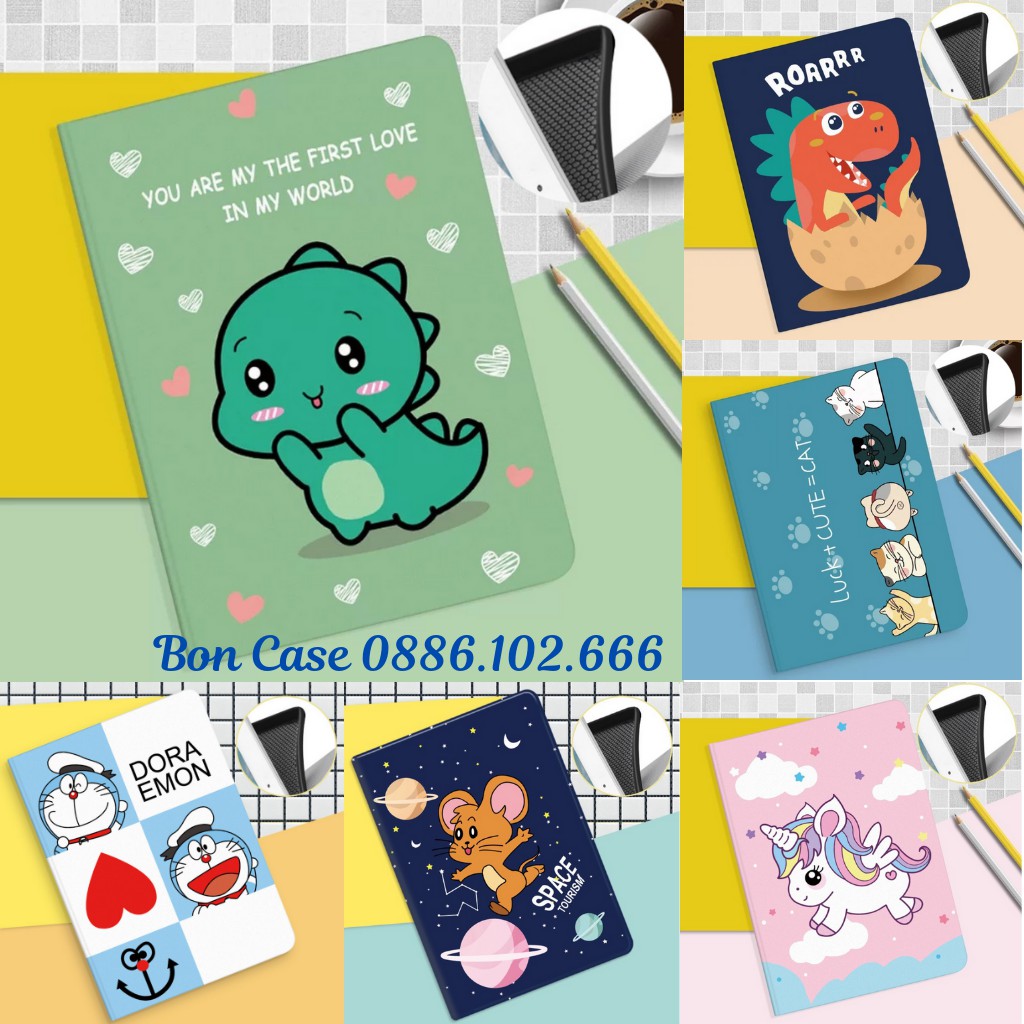 Ốp ipad silicon Space cute ốp ipad gen 8 -Air 1-2-3 -Pro 11-9.7-10.5 -Gen 5-6-7-9...BON CASE