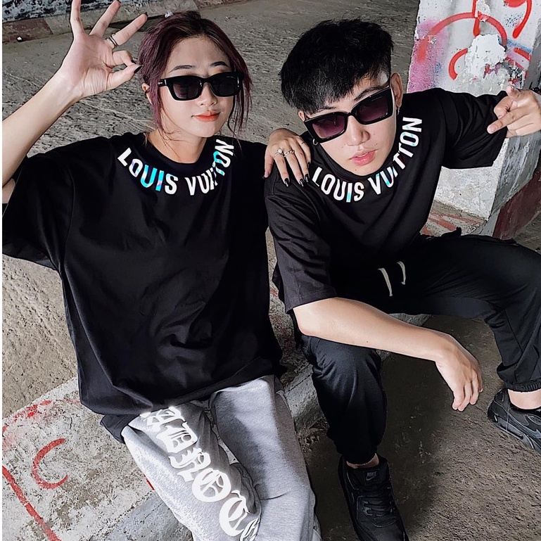 Áo thun nam nữ tay lỡ Phản Quang 7 màu Luôn Vui Tươi dáng unisex form oversize  basic streetwear