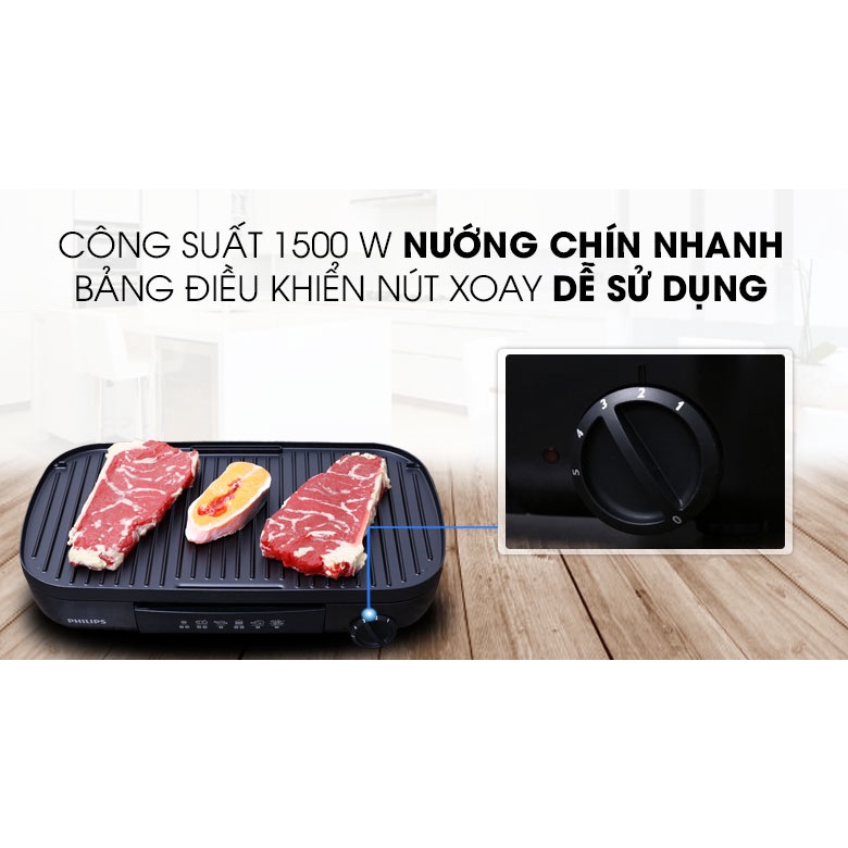 HD6320 - Bếp nướng điện Philips HD6320 1500W - Hàng chính hãng - Smart House