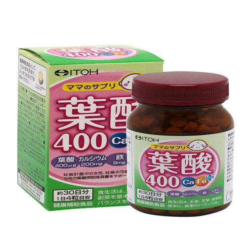 Viên Uống bổ sung Acid Folic Naris Itoh cho mẹ bầu 120v/hộp