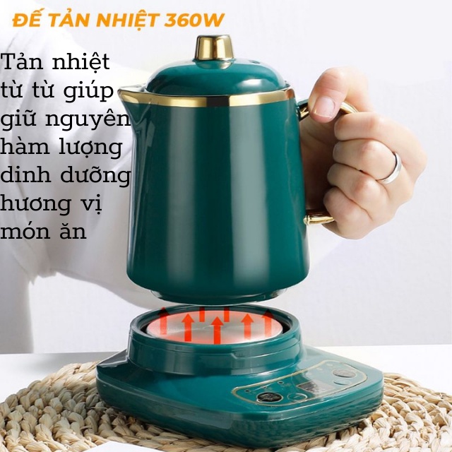 Cốc Sứ Chưng Yến, Cốc Điện Đa Năng Hầm Cao Cấp Có Hẹn Giờ, HDSD Bằng Tiếng Việt_Nutosan