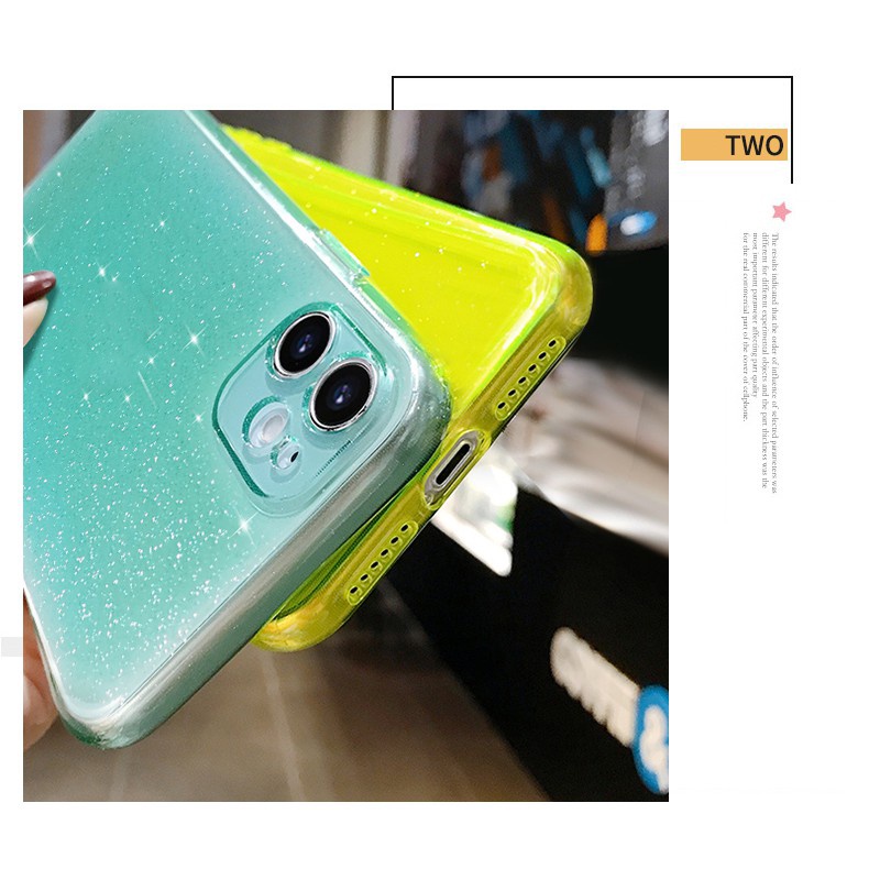 Ốp lưng màu huỳnh quang Neon tương thích với iPhone 15 13 14 12 11 xr xs max 6 7 8 plus