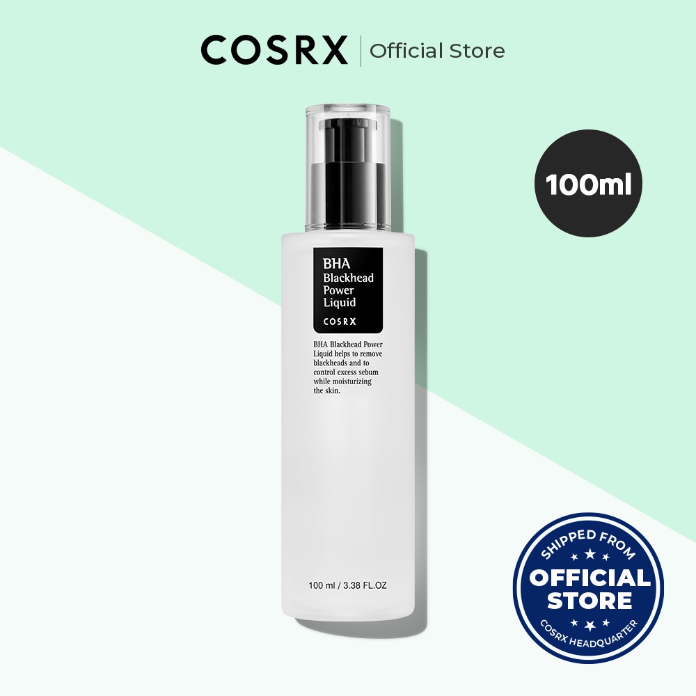 Nước cân bằng COSRX BHA hỗ trợ làm giảm mụn đầu đen 50ml/ 100ml - ĐEN