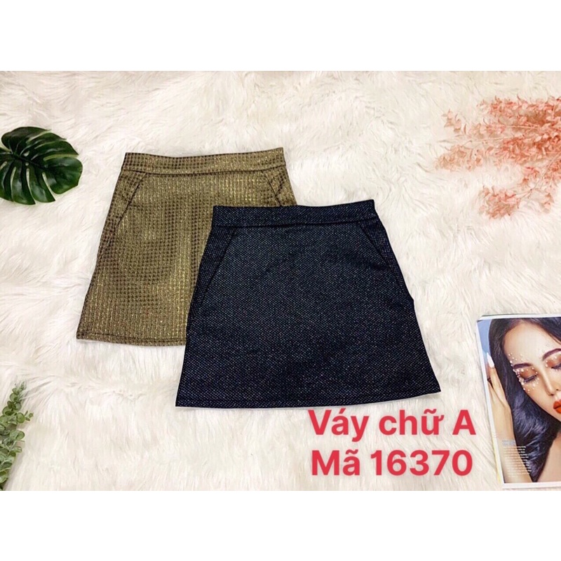 CHÂN VÁY CHỮ A THUN KIM TUYẾN GIÃN NHẸ