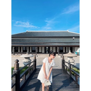 Váy suông tay bồng