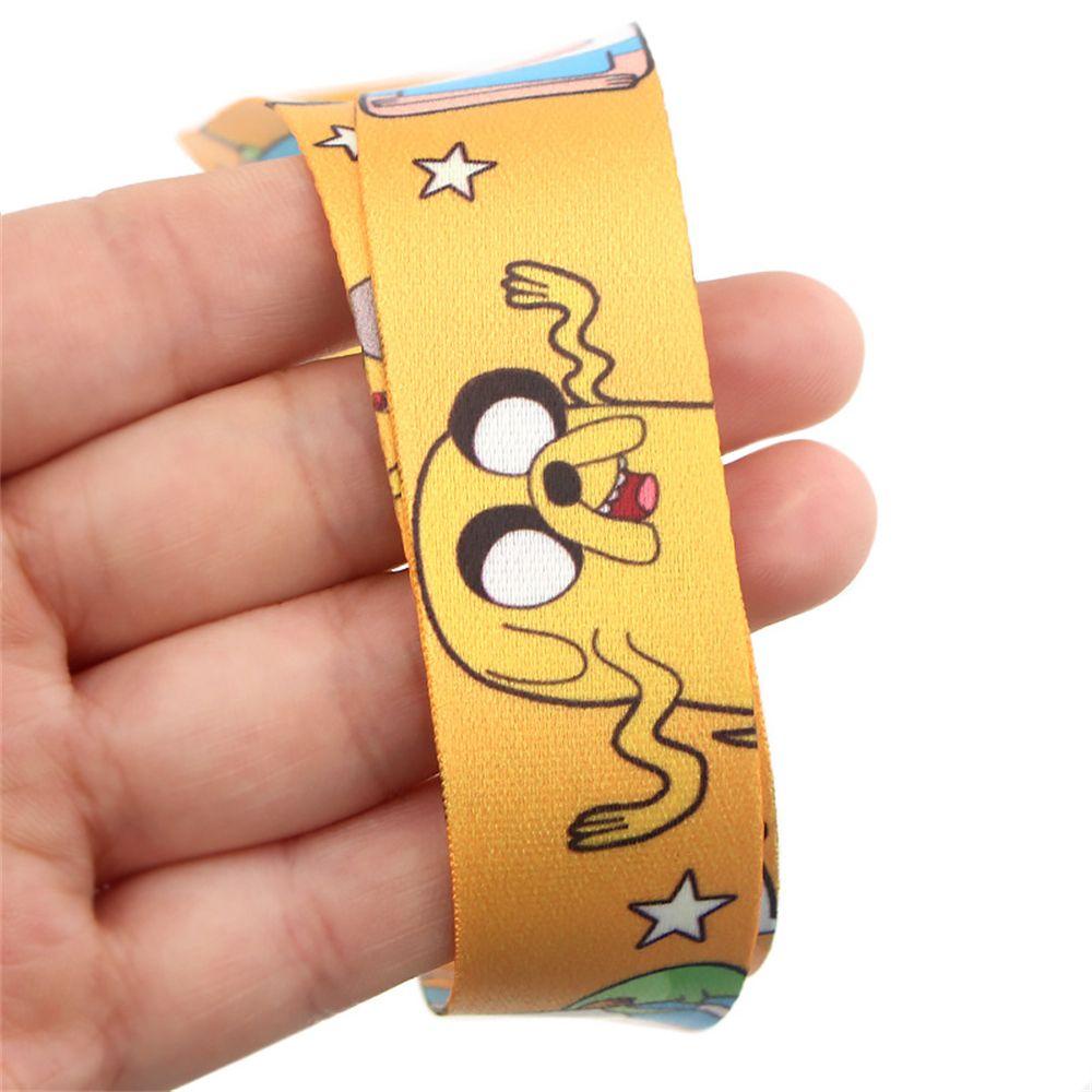 Móc Khóa / Thẻ ID / Điện Thoại Họa Tiết Hoạt Hình &quot;Adventure Time&quot; Kèm Dây Đeo Tiện Dụng