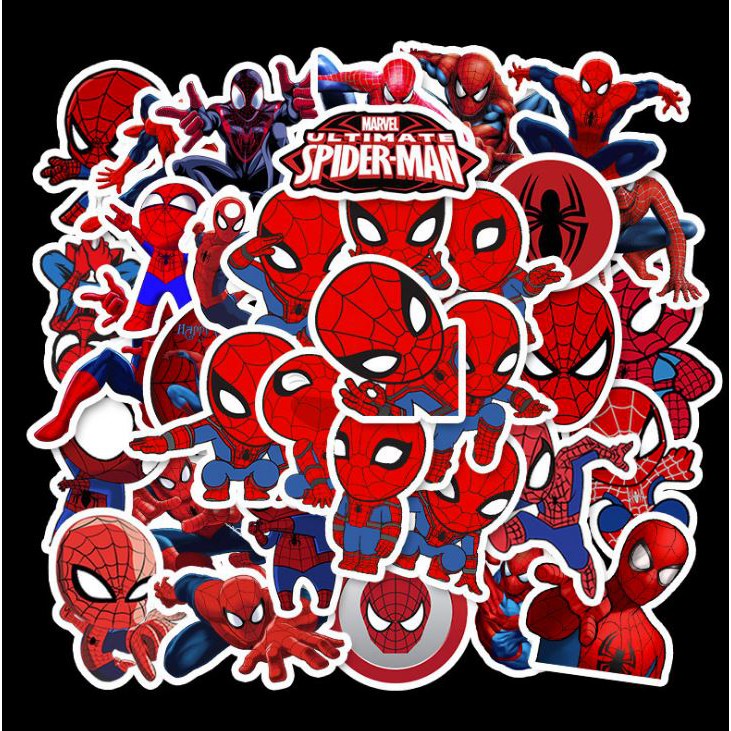 Sticker SPIDER MAN - NGƯỜI NHỆN nhựa PVC không thấm nước, dán nón bảo hiểm, laptop, điện thoại, Vali, xe,  Cực COOL #5