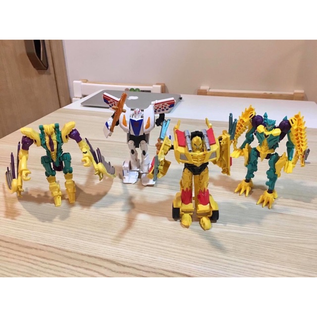 Set 4 hộp transformer  Robot biến hình Transformer Prime Beast Hunter Chính hãng Haspro