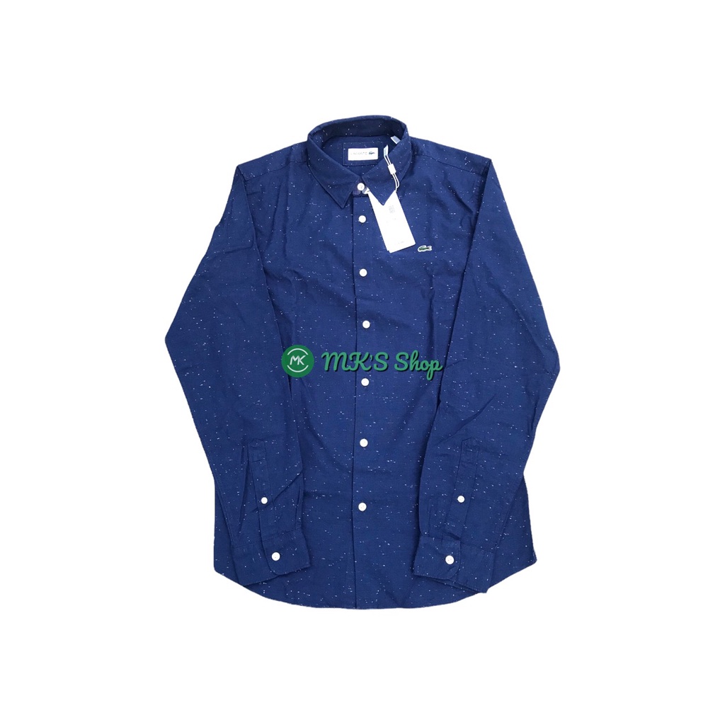ÁO SƠ MI NAM LACOSTE MEN'S COTTON CHAMBRAY SHIRT - SIZE M  SLIM FIT
