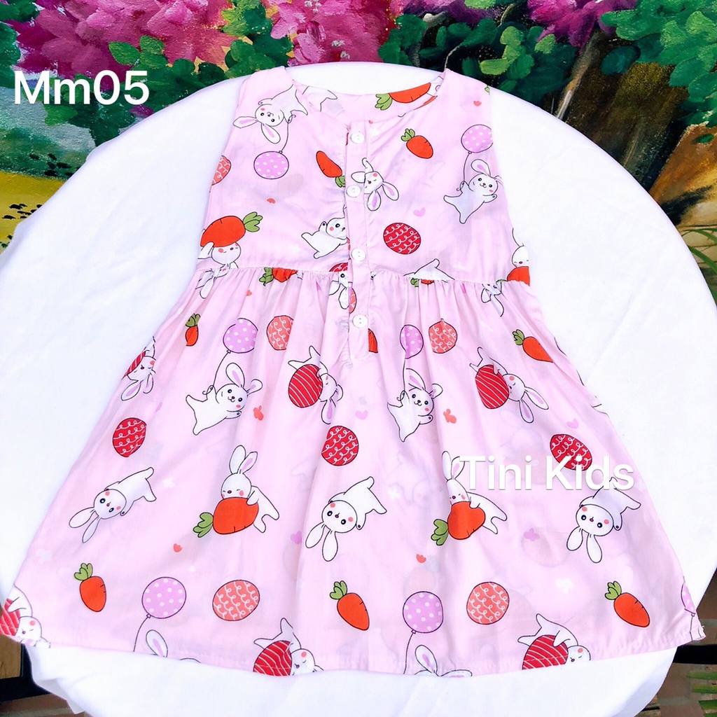 Đầm Lanh Bé Gái, Váy Lanh Mùa Hè Mặc Mát, Mềm, Mịn Cho Bé Yêu Moonykids