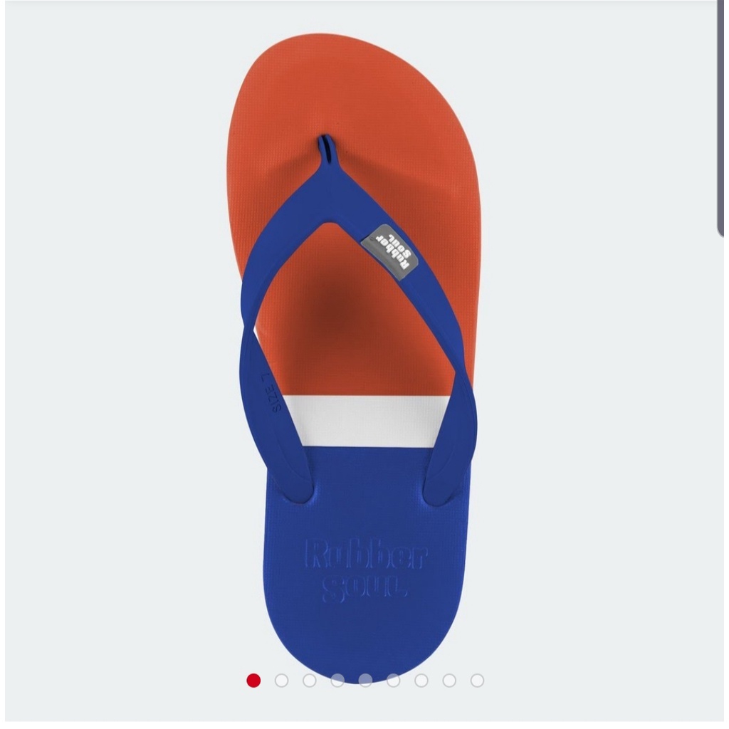 Dép Thái unisex nhập khẩu Dép Xỏ Ngón  RUBBER SOUL - BALANCE TRI COLOR