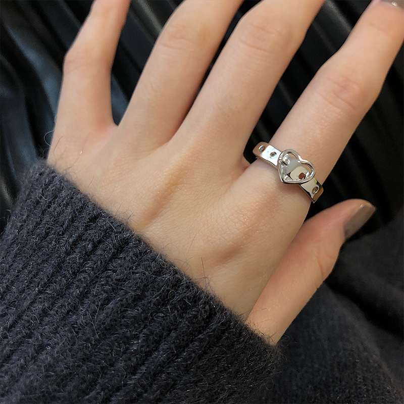 Nhẫn Đeo Ngón Tay Kiểu Hip-Hop Đơn Giản Dễ Phối Đồ 19769