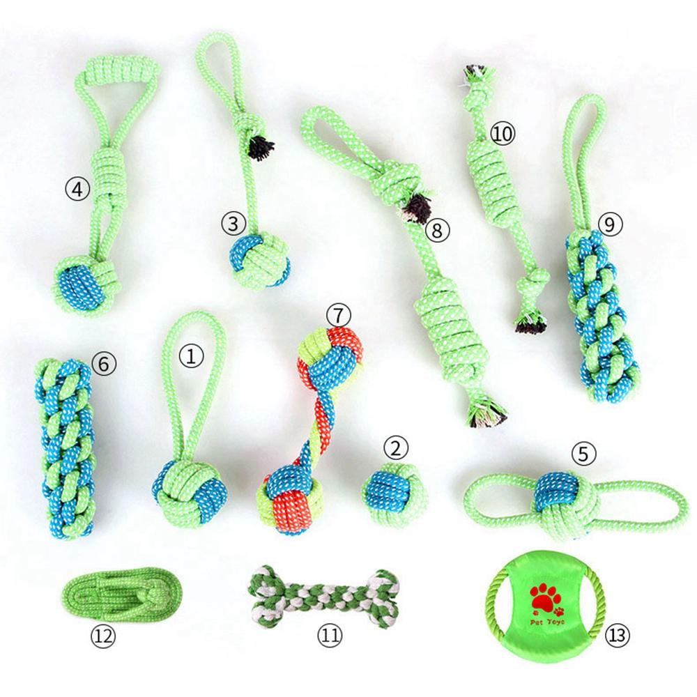 SUSANS Đồ Chơi GặM HìNh Quả BóNg Cotton MàU Xanh Lá Cho Thú Cưng