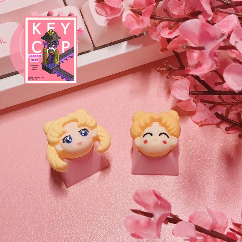Keycap lẻ bàn phím cơ hoạt hình thủy thủ mặt trăng anime