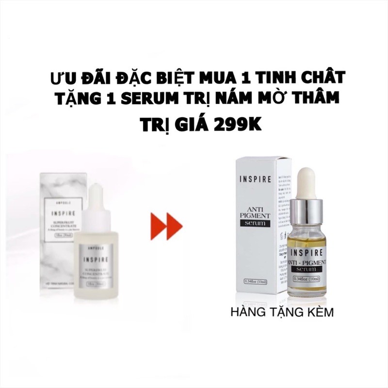 Tinh chất trái cây cô đặc AMPOULE INSPIRE mua 1 tặng 1 serum mụn hoặc nám