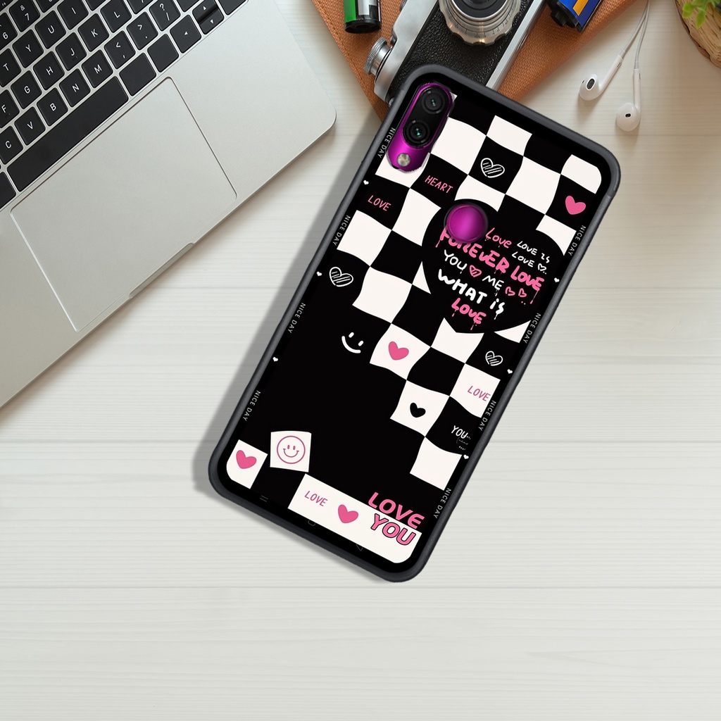 Ốp Lưng XIAOMI 1EDMI 7 - REDMI NOTE 7 - REDMI NOTE 7 PRO, In Hình &quot;Black Heart&quot; Phong Cách Đẹp.