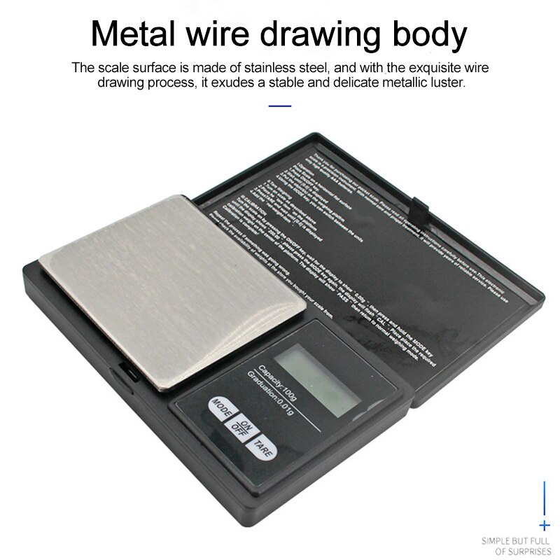 Cân Điện Tử Mini 0.001g Độ Chính Xác Cao Màn Hình LCD