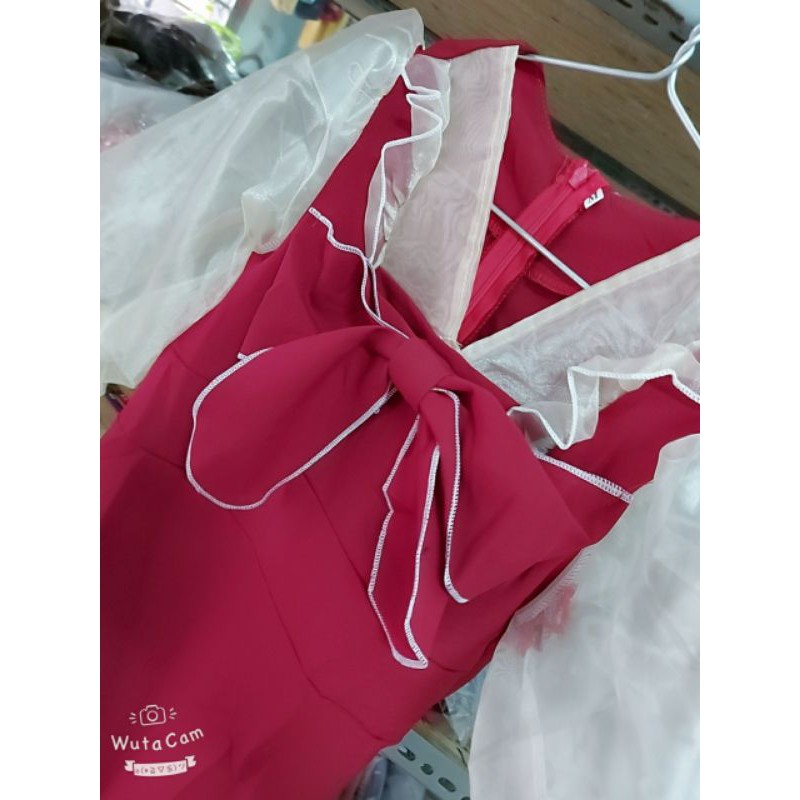 Đầm tiểu thư phối lưới