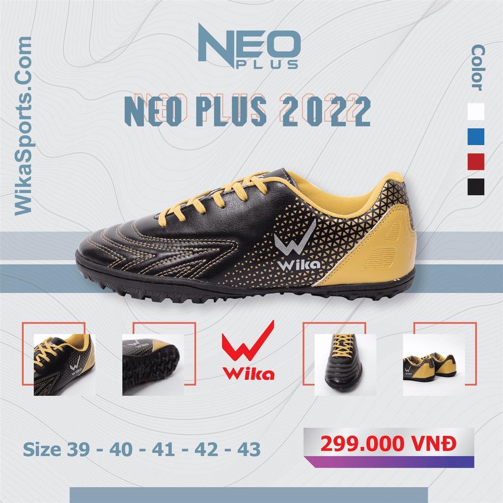 Giày Đá Bóng Chính Hãng Wika Neo Plus Đế TF - Chất liệu da PU cao cấp, khâu toàn bộ đế