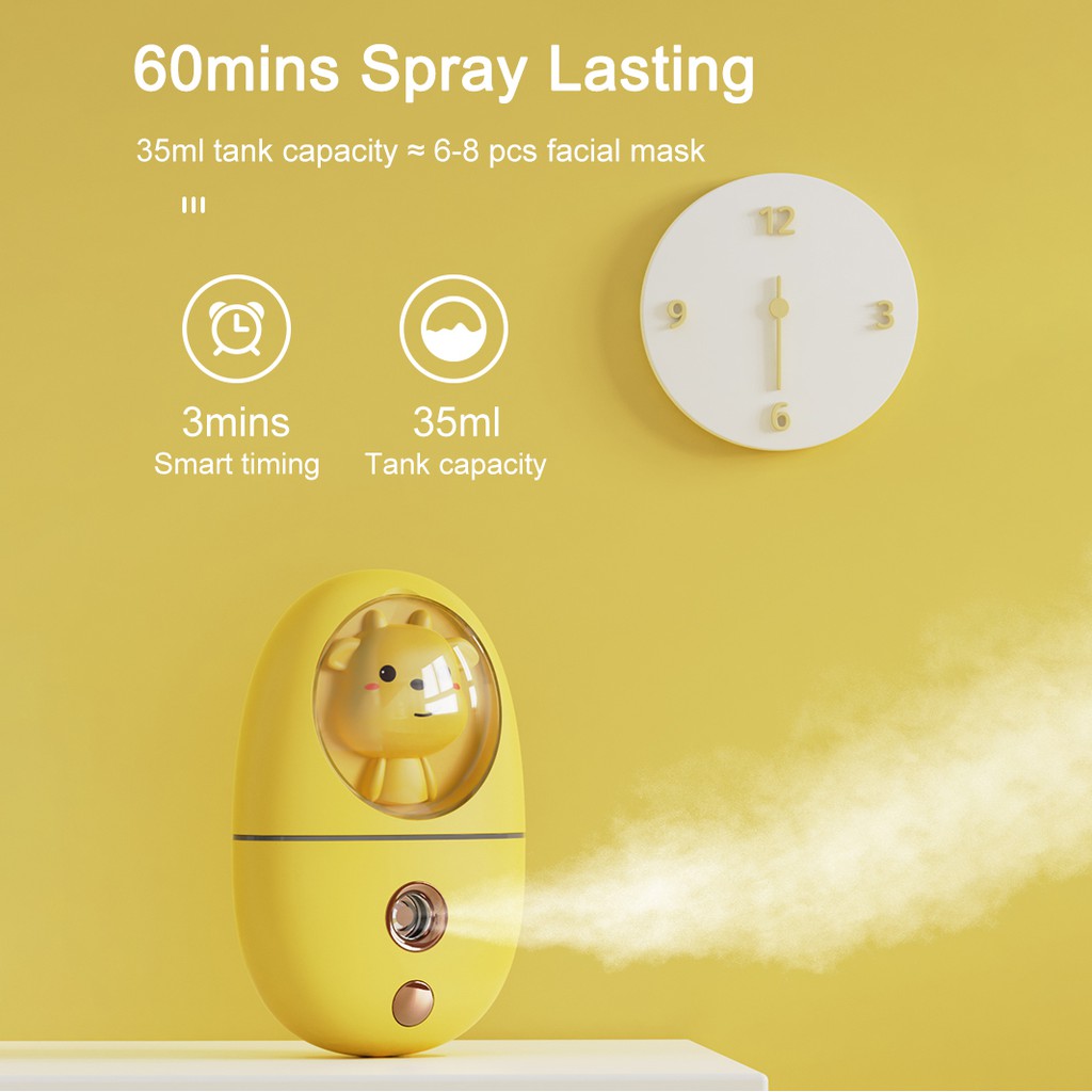 Máy Phun Sương Mini Nano Cầm Tay Nhỏ Gọn Tiện Lợi 2021 máy xông mặt