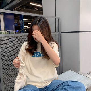 Áo phông nữ basic in chữ - áo thun nữ