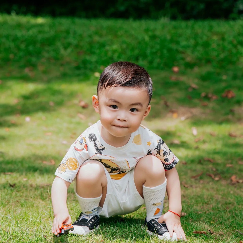 Áo Thun Ngắn Tay In Họa Tiết Hoạt Hình Đáng Yêu Cho Bé Trai Gái Kiểu Hàn Quốc