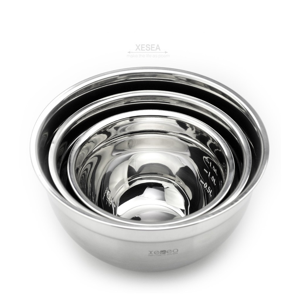 Thau inox 𝑭𝑹𝑬𝑬𝑺𝑯𝑰𝑷 Chậu Inox 304 - Âu Inox 304 Hàng Cao Cấp Nhập Khẩu Trực Tiếp Dày Dặn, Đẹp